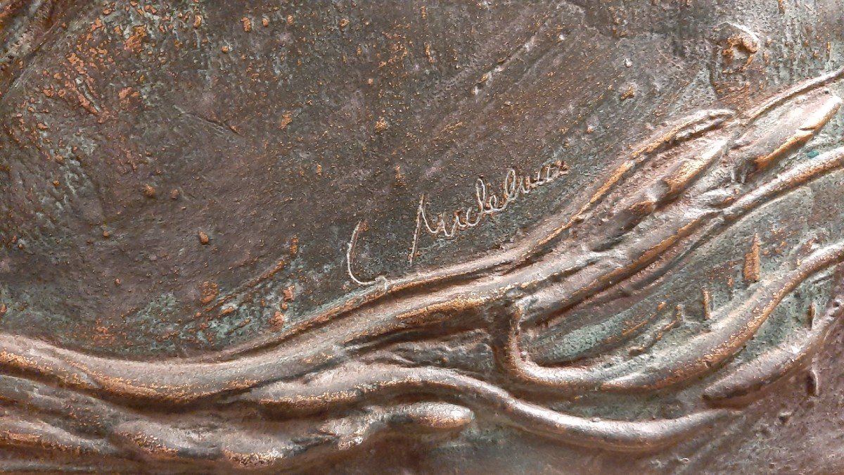 Bronze Metal Panel By Giovanni Michelucci-photo-3