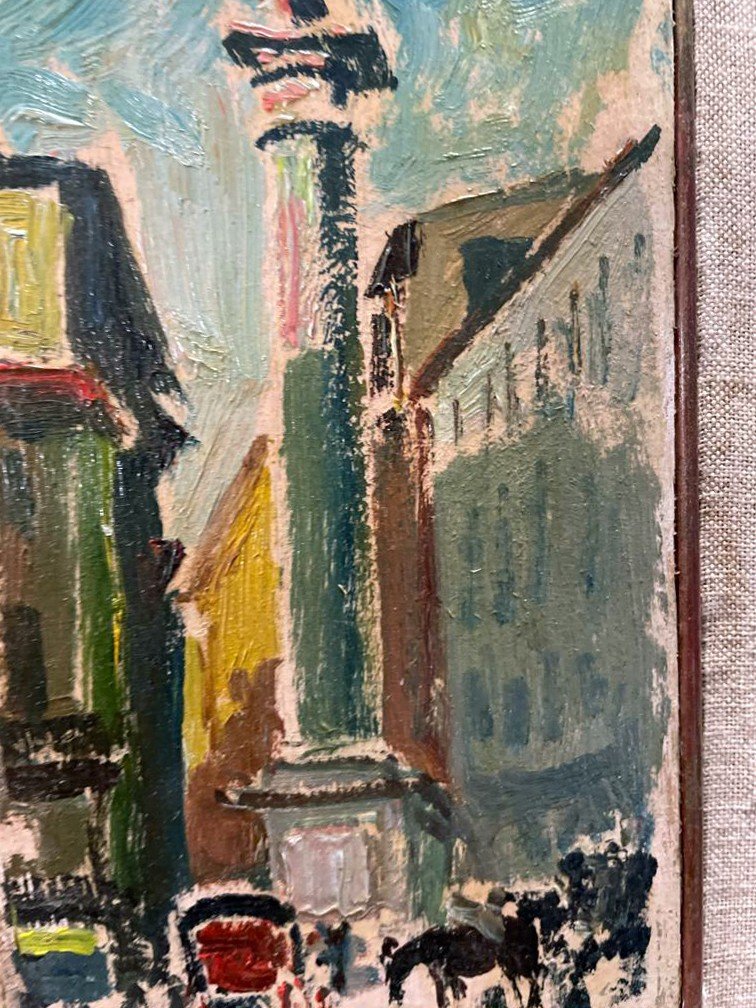 Silvio Polloni - Piazza Santa Trinità In Florence-photo-6