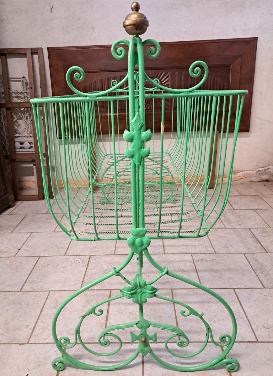 Napoleon III Wrought Iron Cradle-photo-2