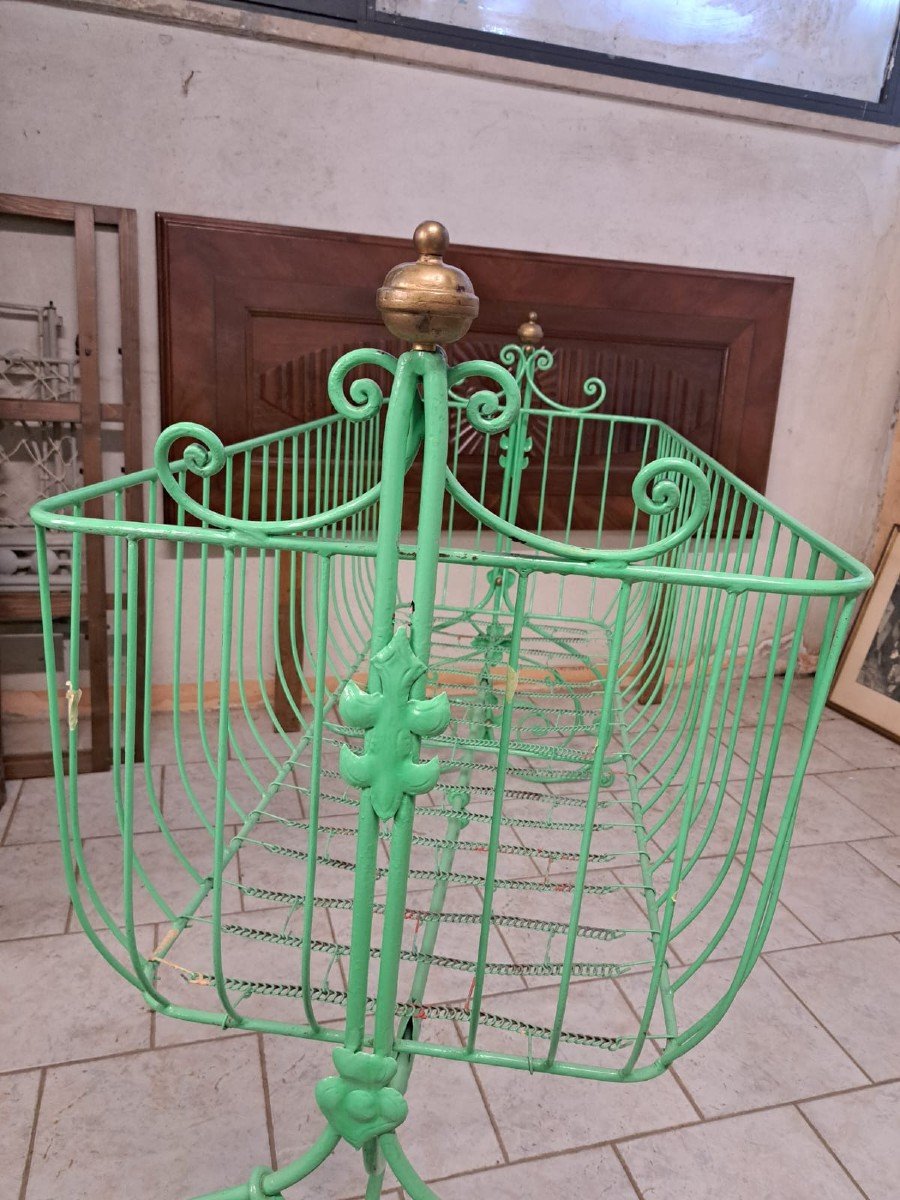 Napoleon III Wrought Iron Cradle-photo-2