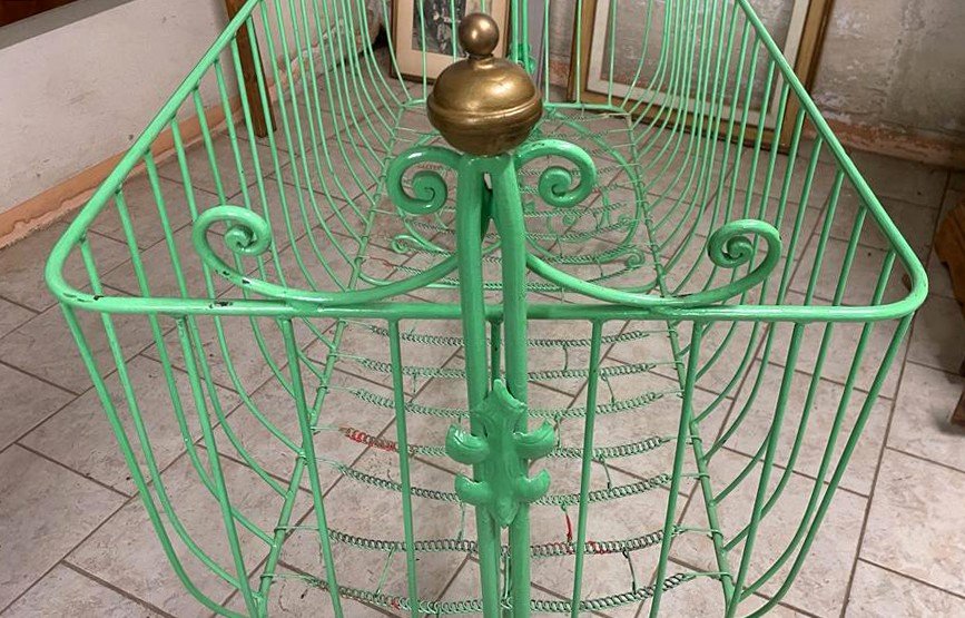 Napoleon III Wrought Iron Cradle-photo-5