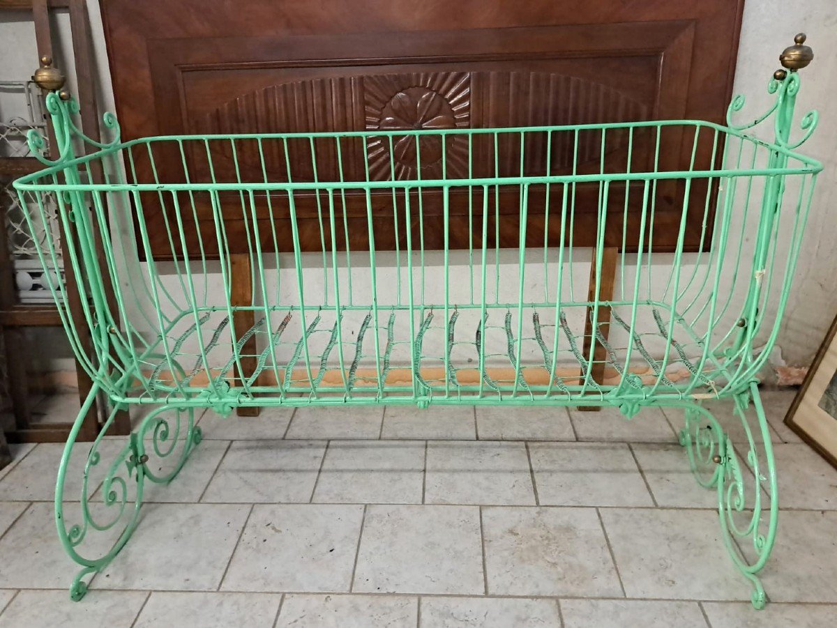 Napoleon III Wrought Iron Cradle