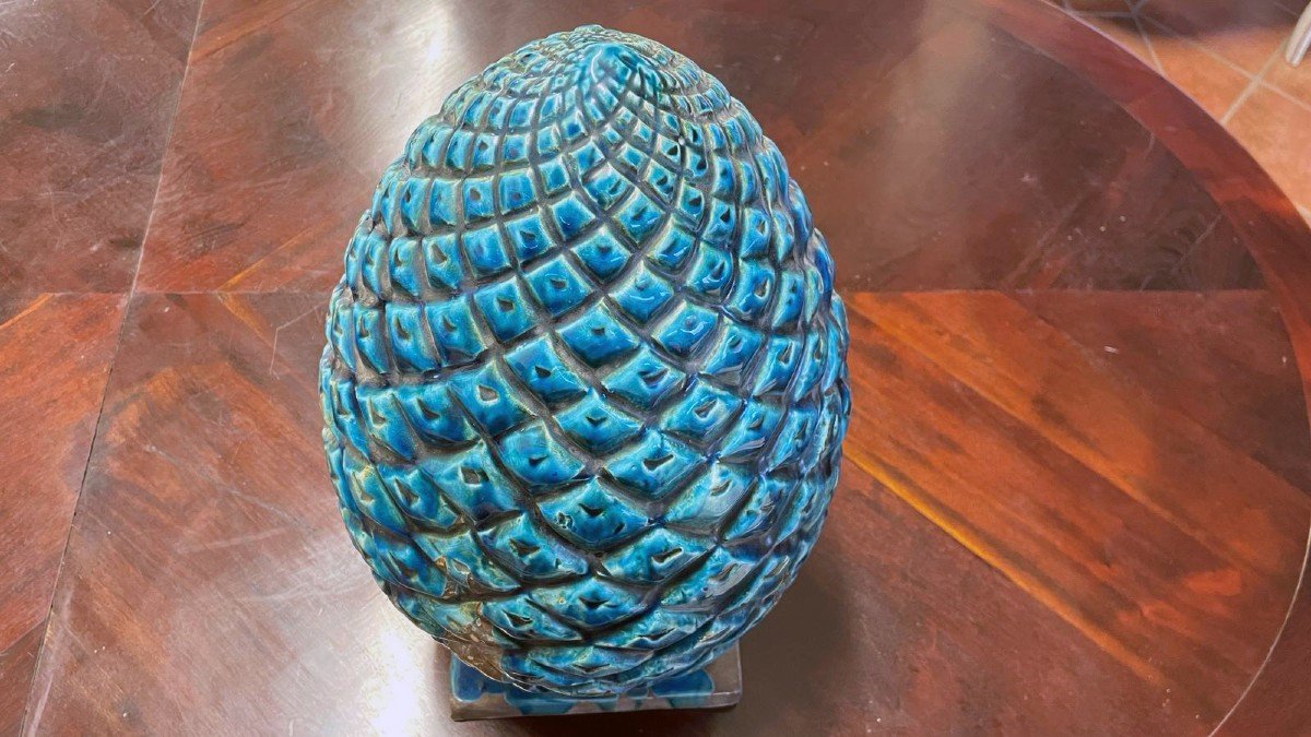 Pair Of Ceramic Pine Cones-photo-6