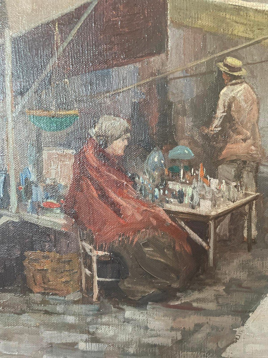 Pasini, Huile Sur Toile De La Fin Du XIXe Siècle-photo-6