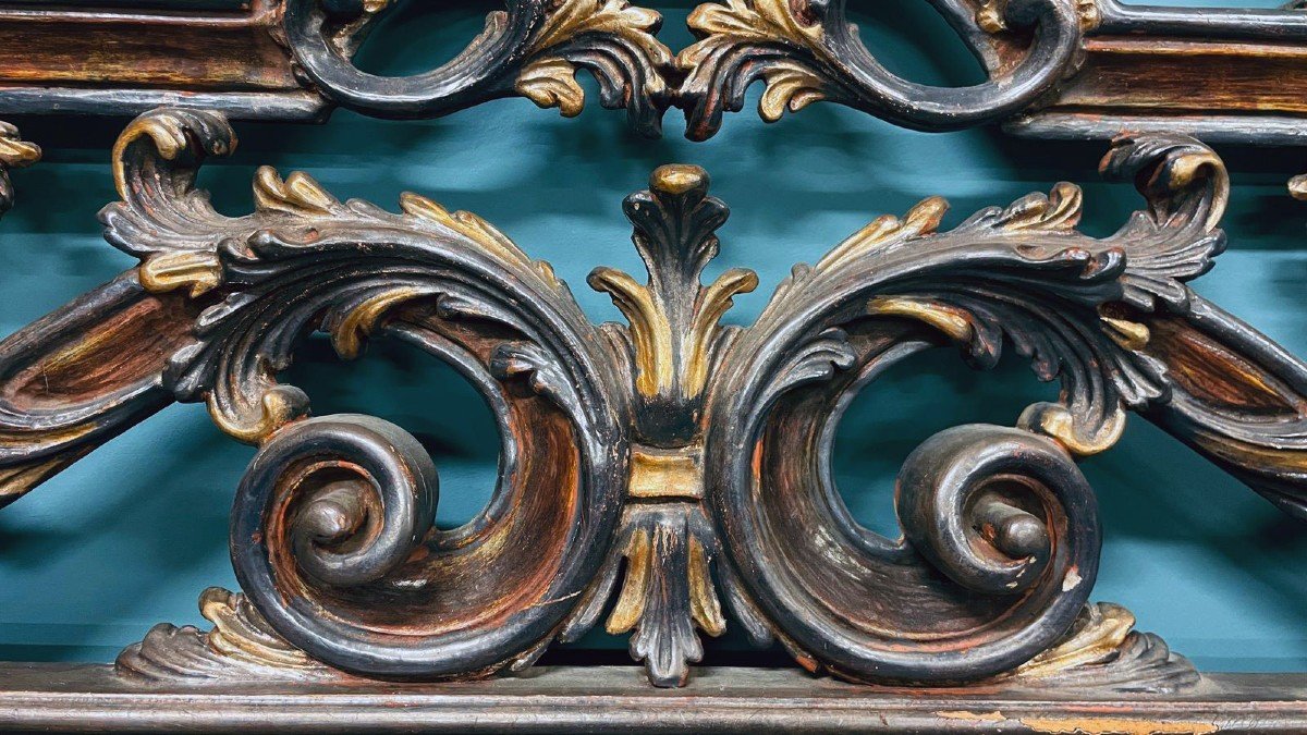 Painted And Gilded Headboard-photo-1