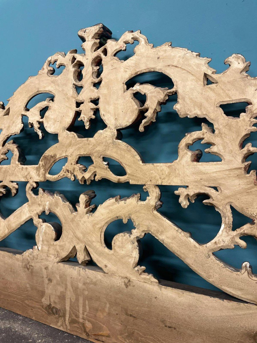 Painted And Gilded Headboard-photo-4
