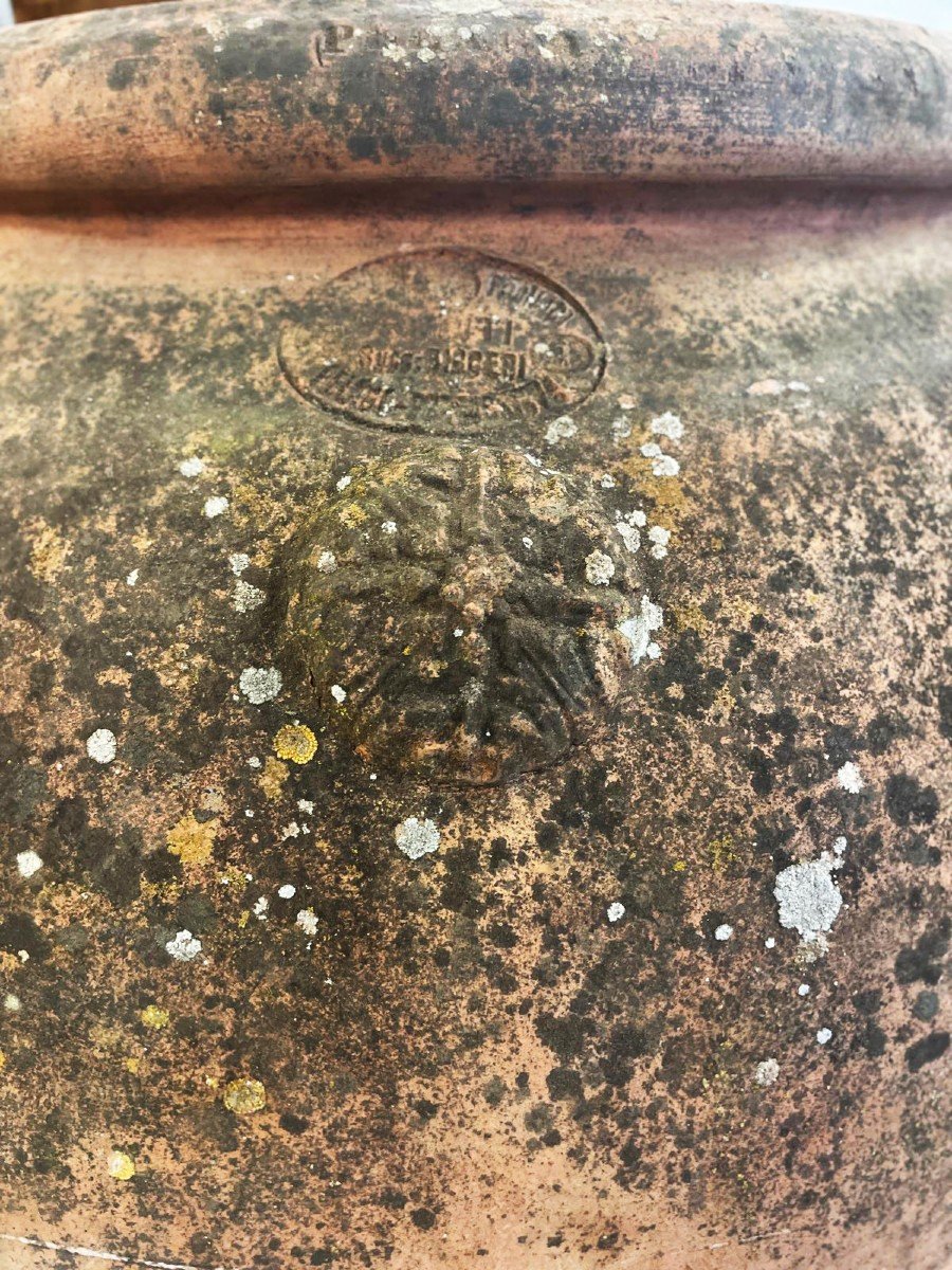 Grand Pot En Terre Cuite De L’impruneta Du XIXe Siècle-photo-6
