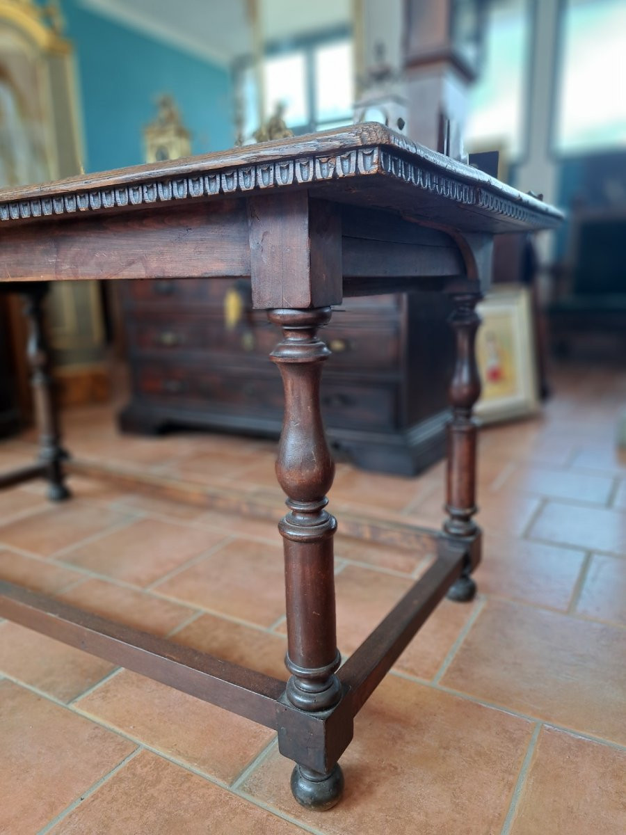 Table En Châtaignier Et Cerisier Du XIXe Siècle.-photo-4