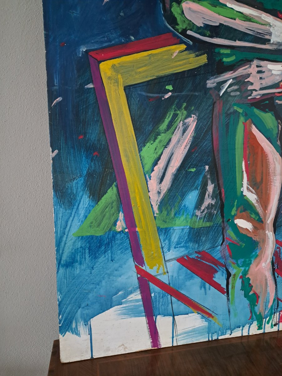 Male Portrait, Large Oil Painting-photo-1