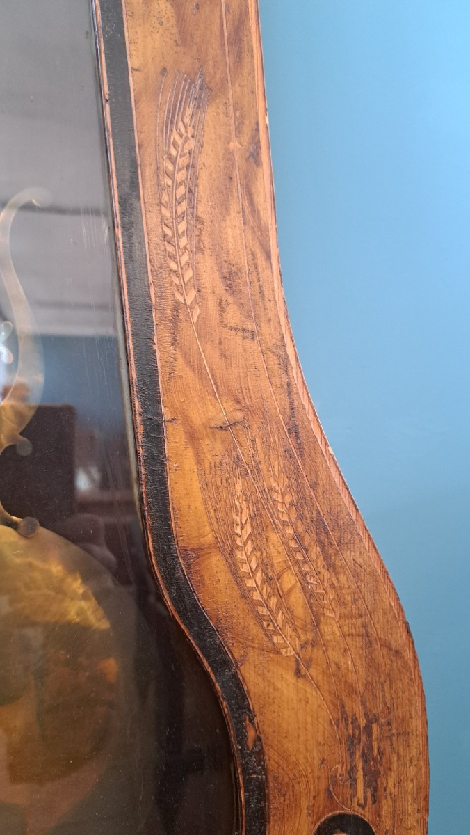 Nineteenth Century Lacquered Pendulum Clock-photo-2
