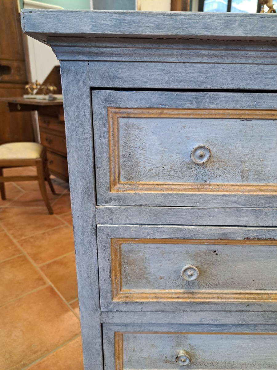 Petite commode peinte du XIXe siècle-photo-3