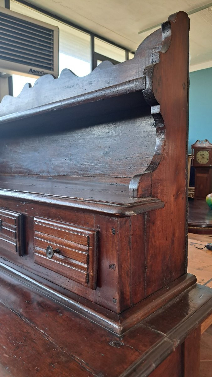 Buffet en cerisier du XVIIIe siècle avec élévation-photo-4