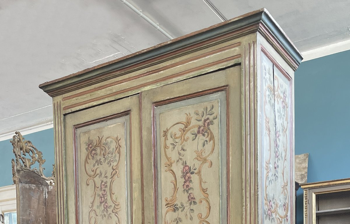 Cabinet Painted In The 19th Century-photo-2