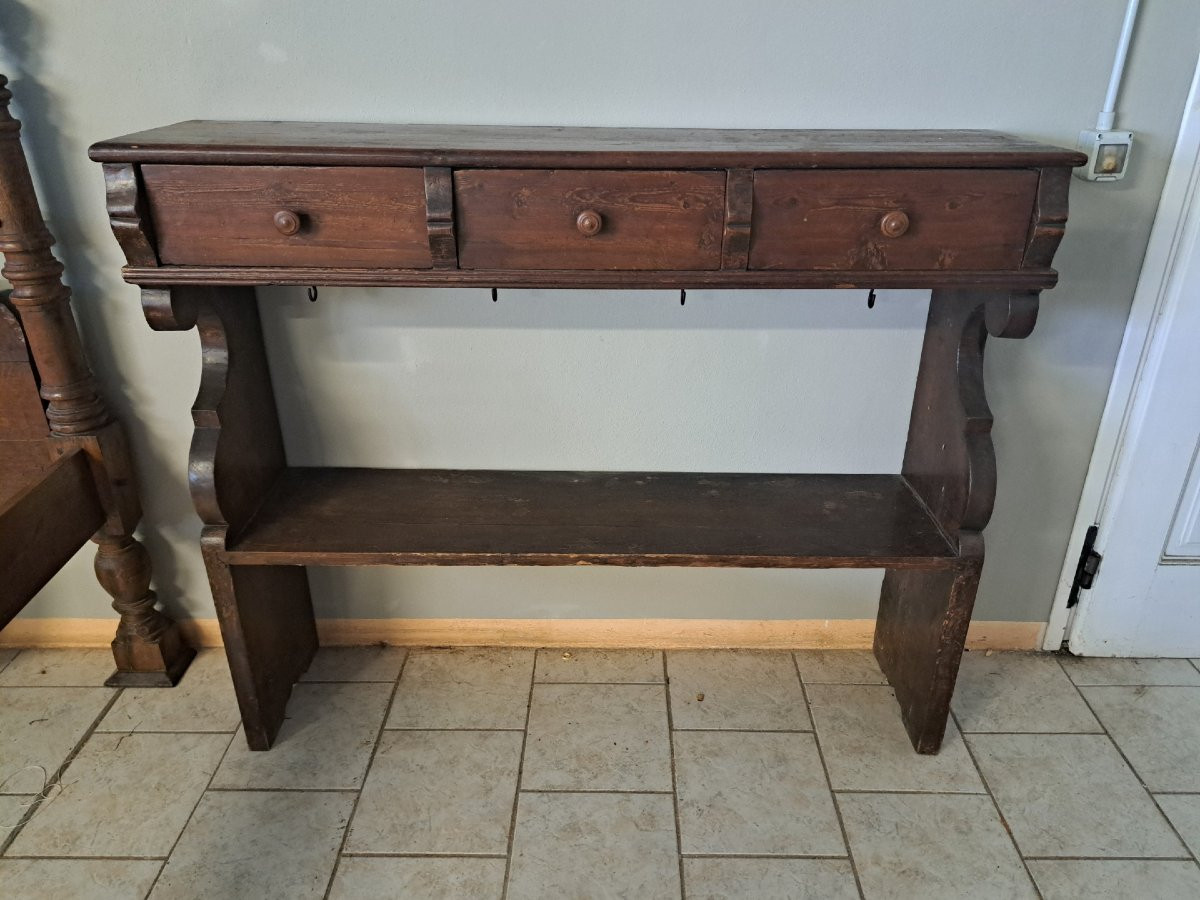 Rustic Bookcase From The 18th Century-photo-2
