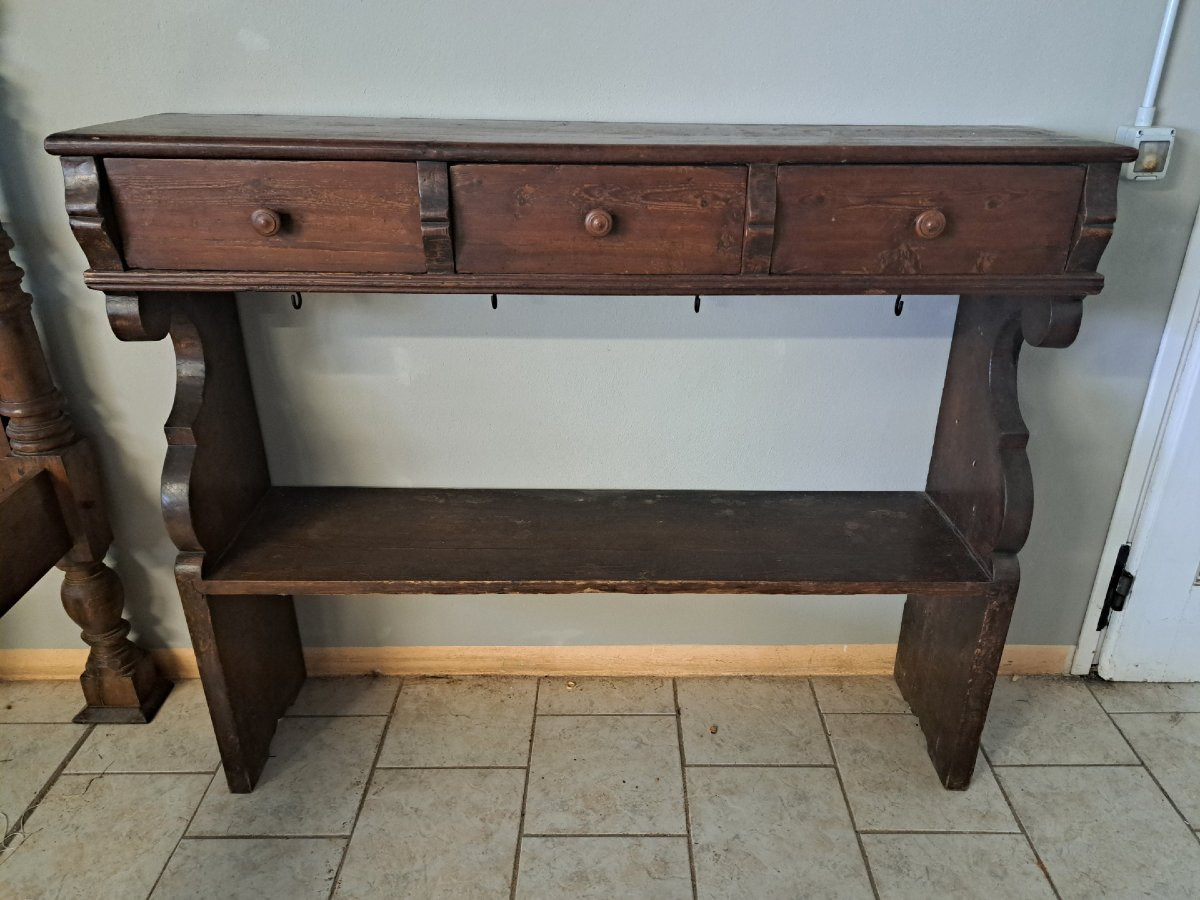 Rustic Bookcase From The 18th Century-photo-2