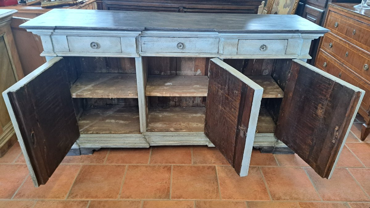 Buffet à 3 portes peintes du XIXe siècle-photo-4