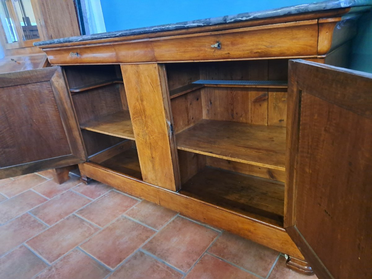 Wonderful Great Threaded Walnut Sideboard-photo-2