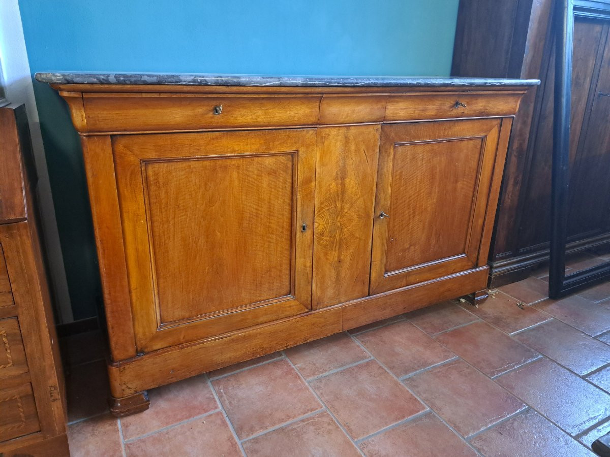Wonderful Great Threaded Walnut Sideboard-photo-4