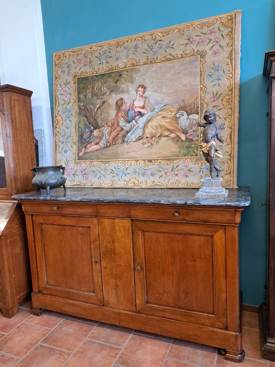 Wonderful Great Threaded Walnut Sideboard