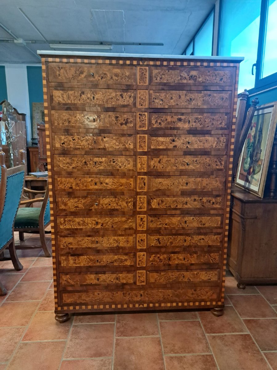 Commode de bibliothèque incrustée-photo-3