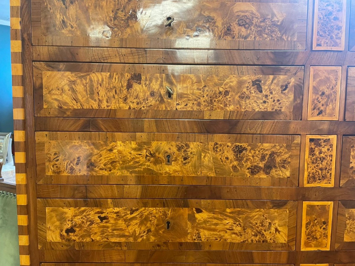 Commode de bibliothèque incrustée-photo-6