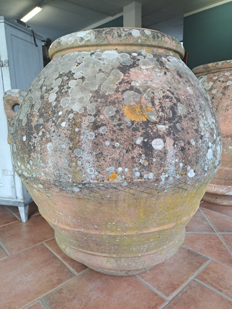 Paire de grands pots en terre cuite de l’Impruneta-photo-2