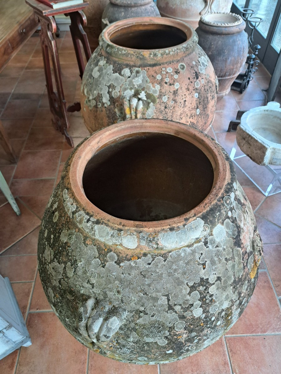 Paire de grands pots en terre cuite de l’Impruneta-photo-4