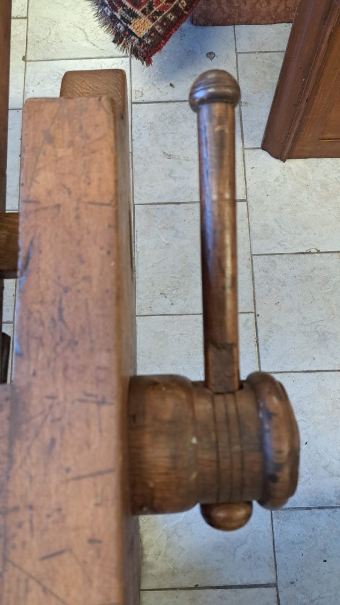 Nineteenth Century Carpenter's Table With Triple Vice-photo-5