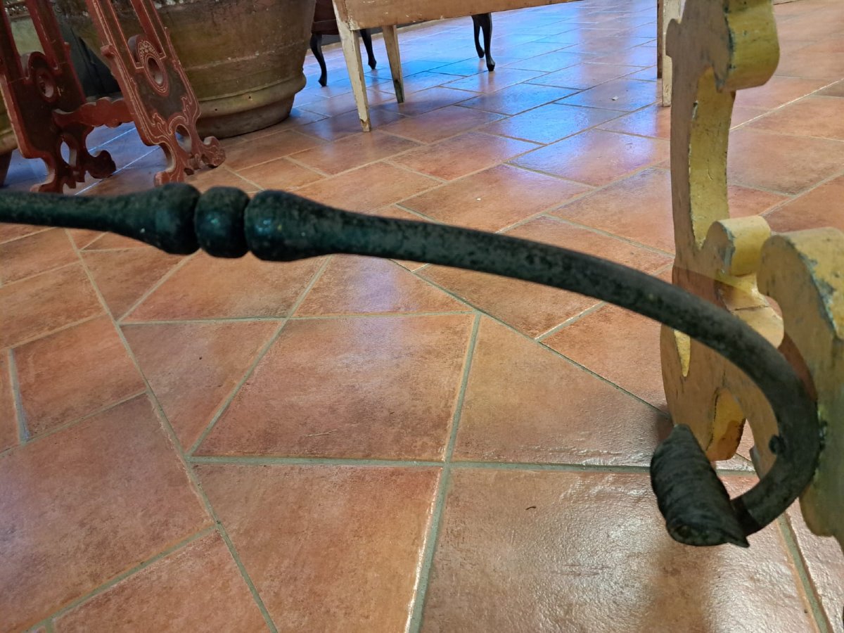 Grande table en lyre laquée-photo-1