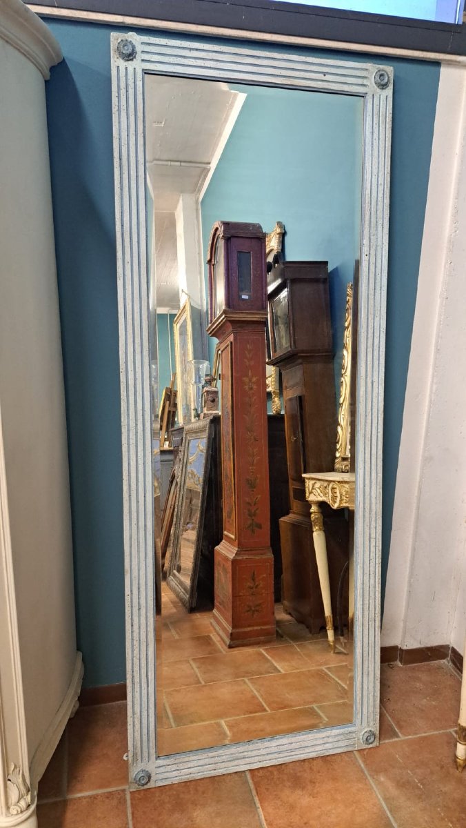 Grand miroir Napoléon III peint-photo-3