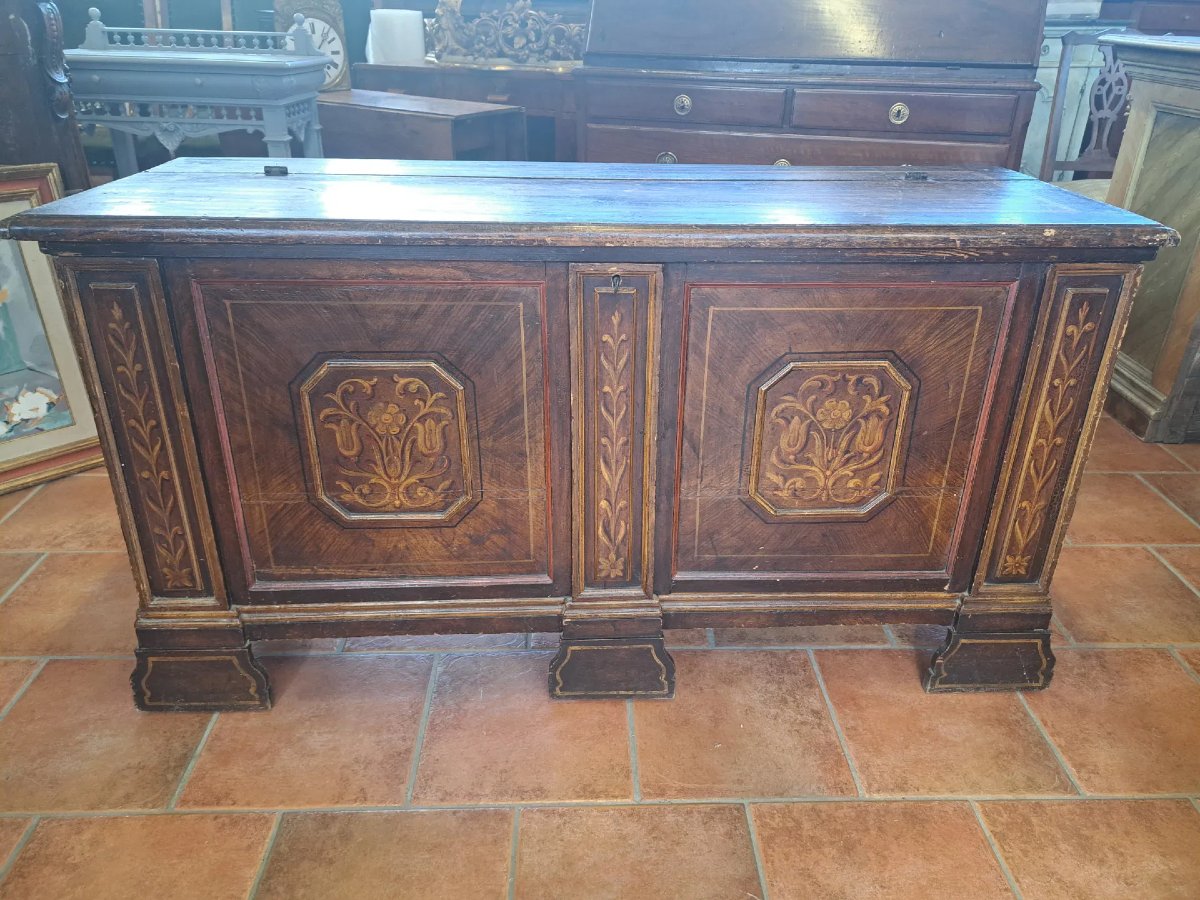 Painted 18th Century Chest-photo-3