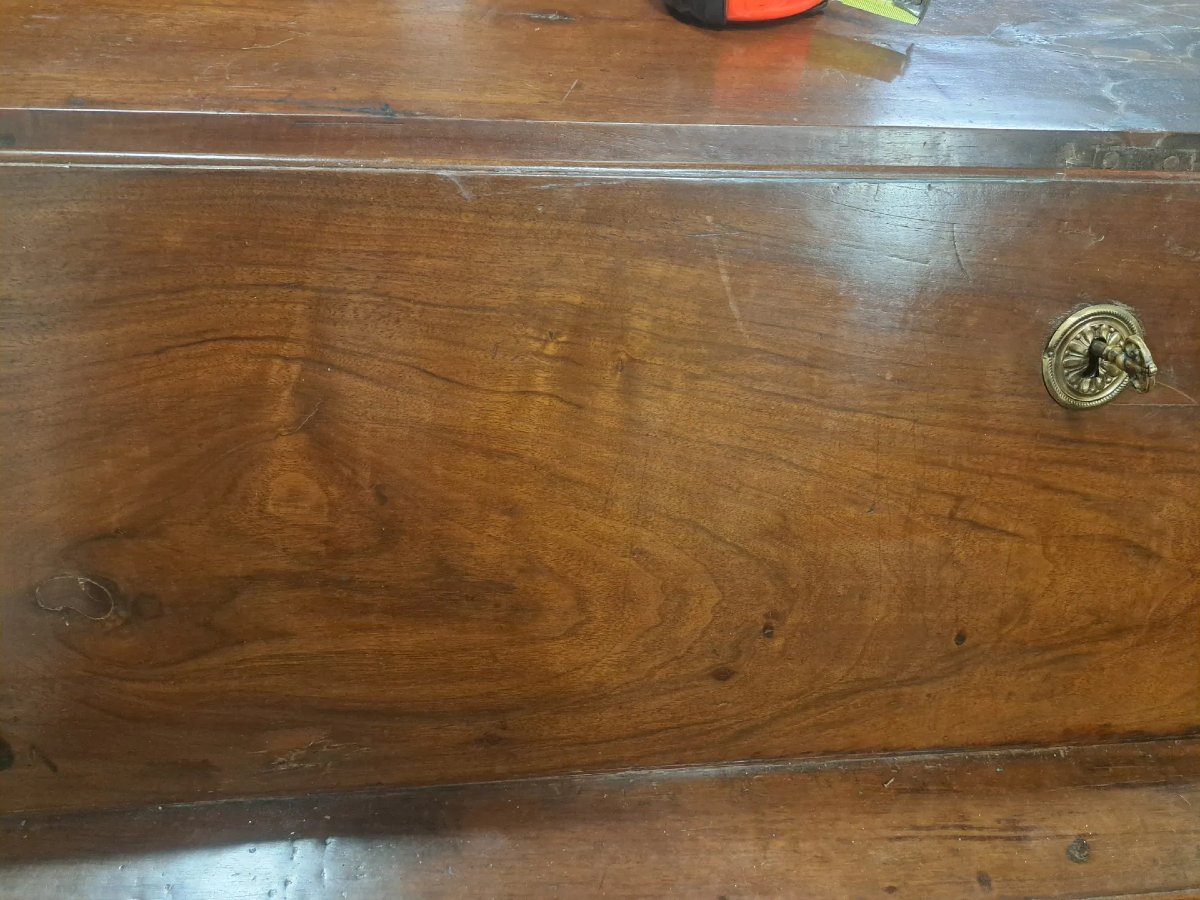 Directoire Walnut Desk, Second Half Of The 18th Century-photo-6