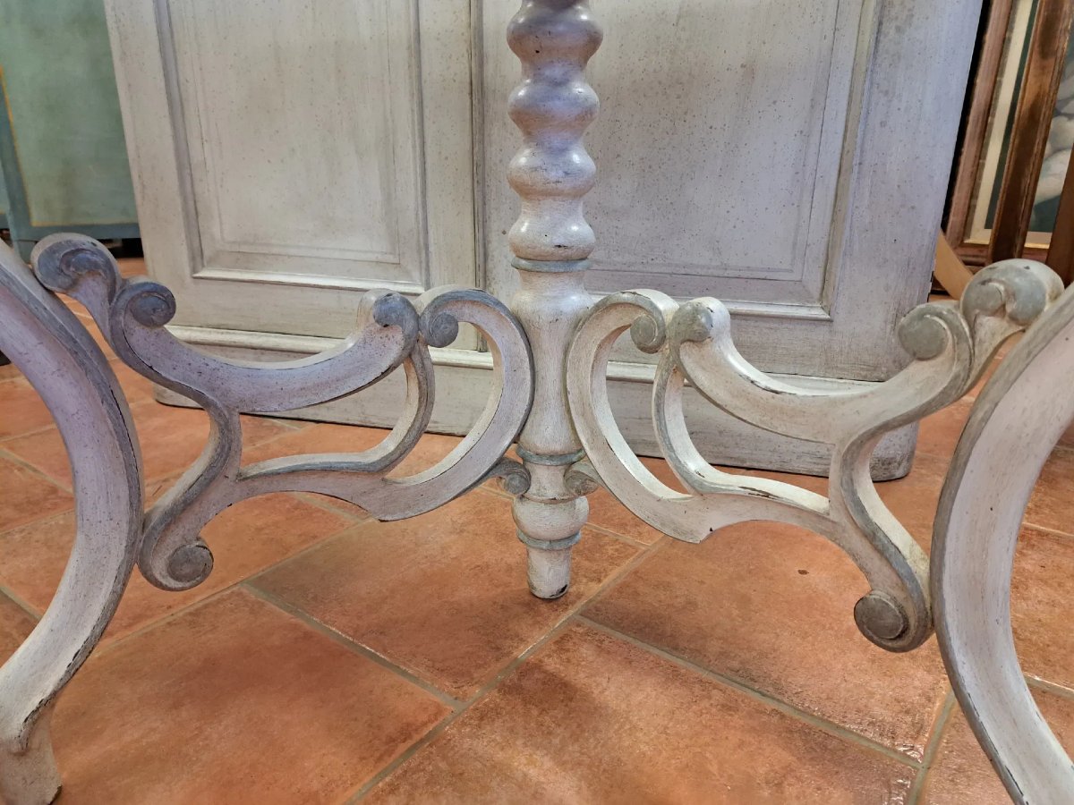 Painted Console From The 19th Century-photo-4