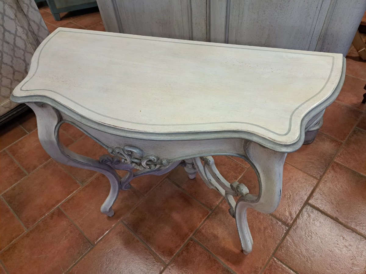 Painted Console From The 19th Century-photo-3