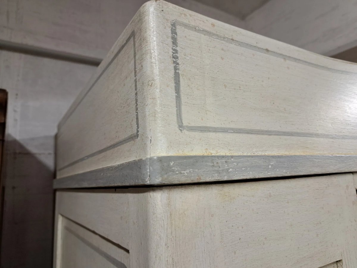 Armoire peinte avec miroir ovale-photo-1