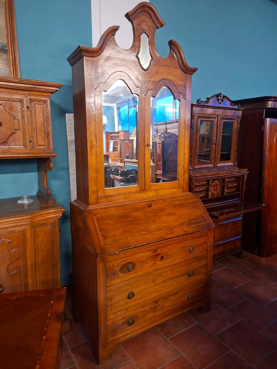  Trumeau en noyer incrusté-photo-3