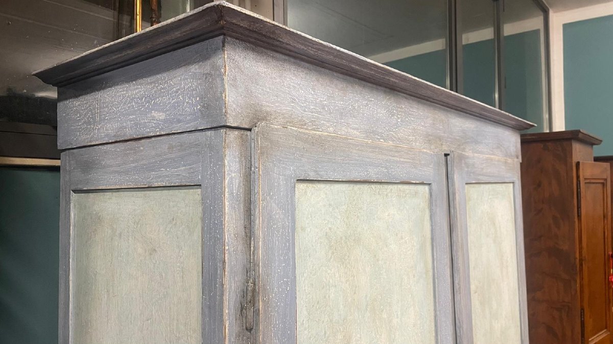 Armoire du XIXe siècle peinte-photo-4