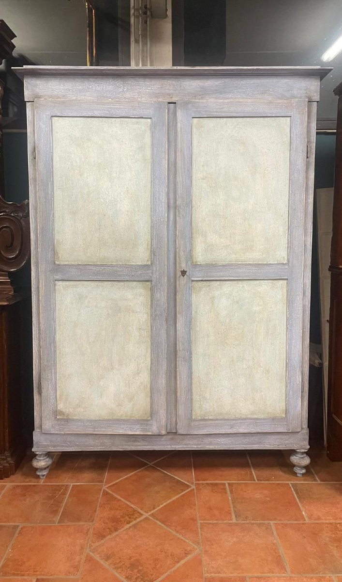 Armoire du XIXe siècle peinte-photo-2