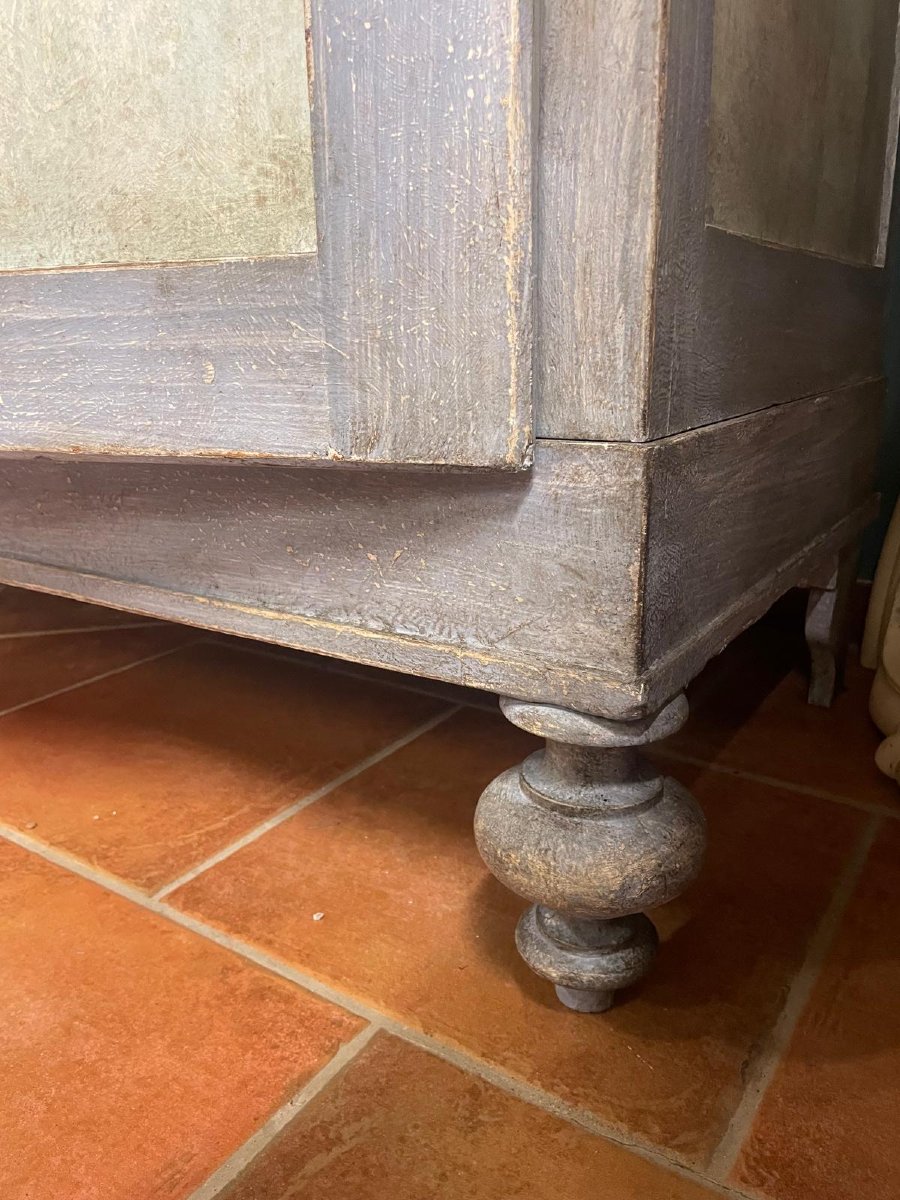 Armoire du XIXe siècle peinte-photo-3