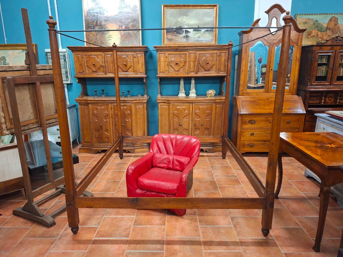 Empire Canopy Bed In Walnut-photo-3