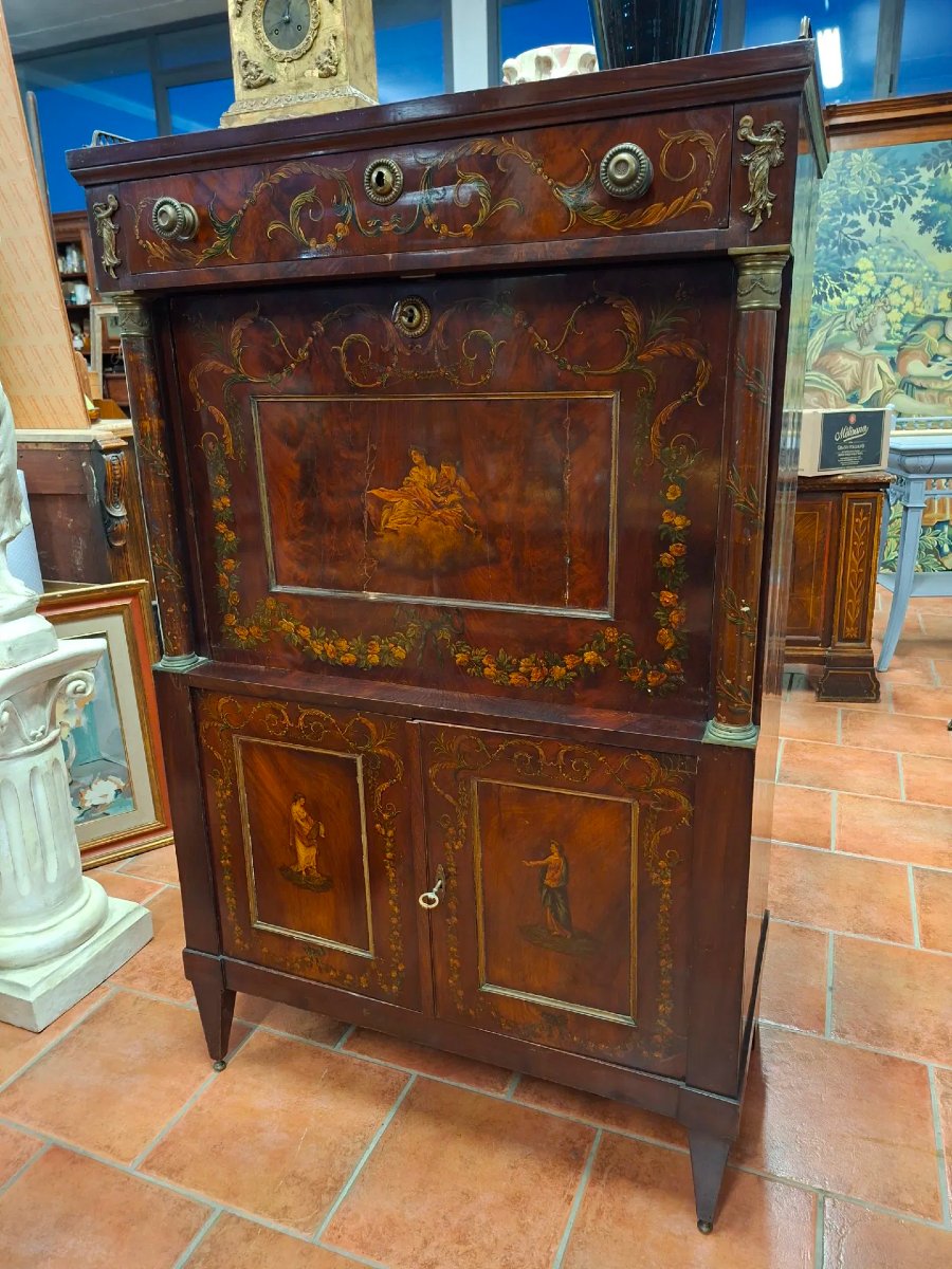 Painted Neoclassical Secretaire-photo-2