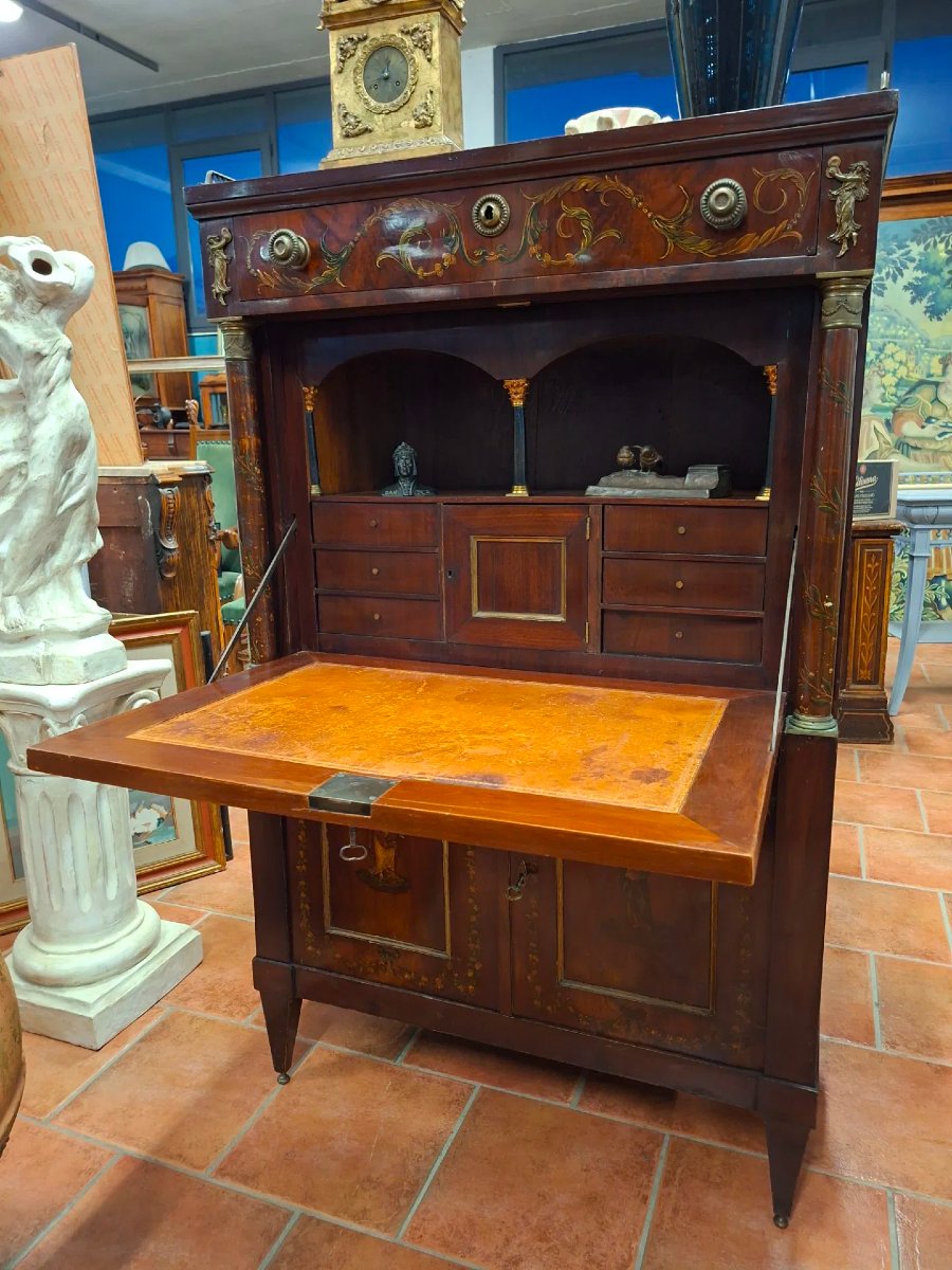 Painted Neoclassical Secretaire-photo-3