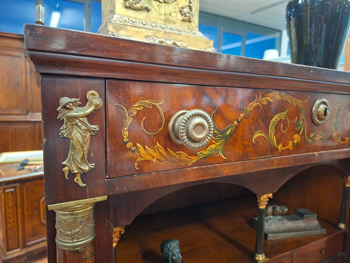 Painted Neoclassical Secretaire-photo-4
