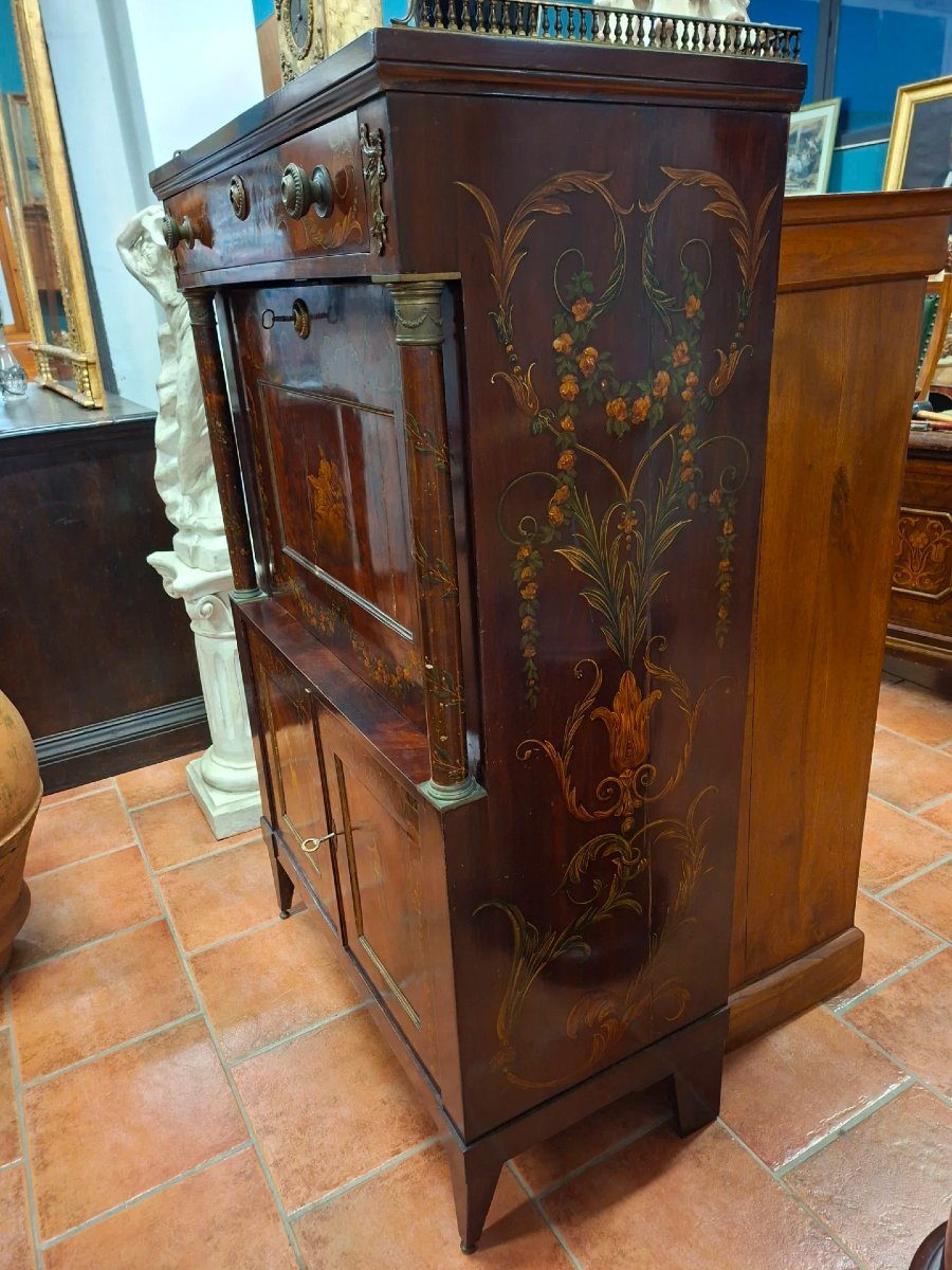 Painted Neoclassical Secretaire-photo-4