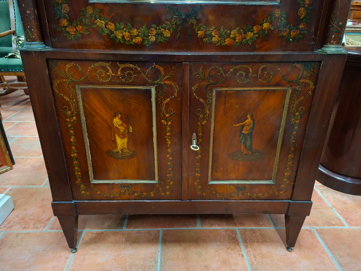 Painted Neoclassical Secretaire-photo-5