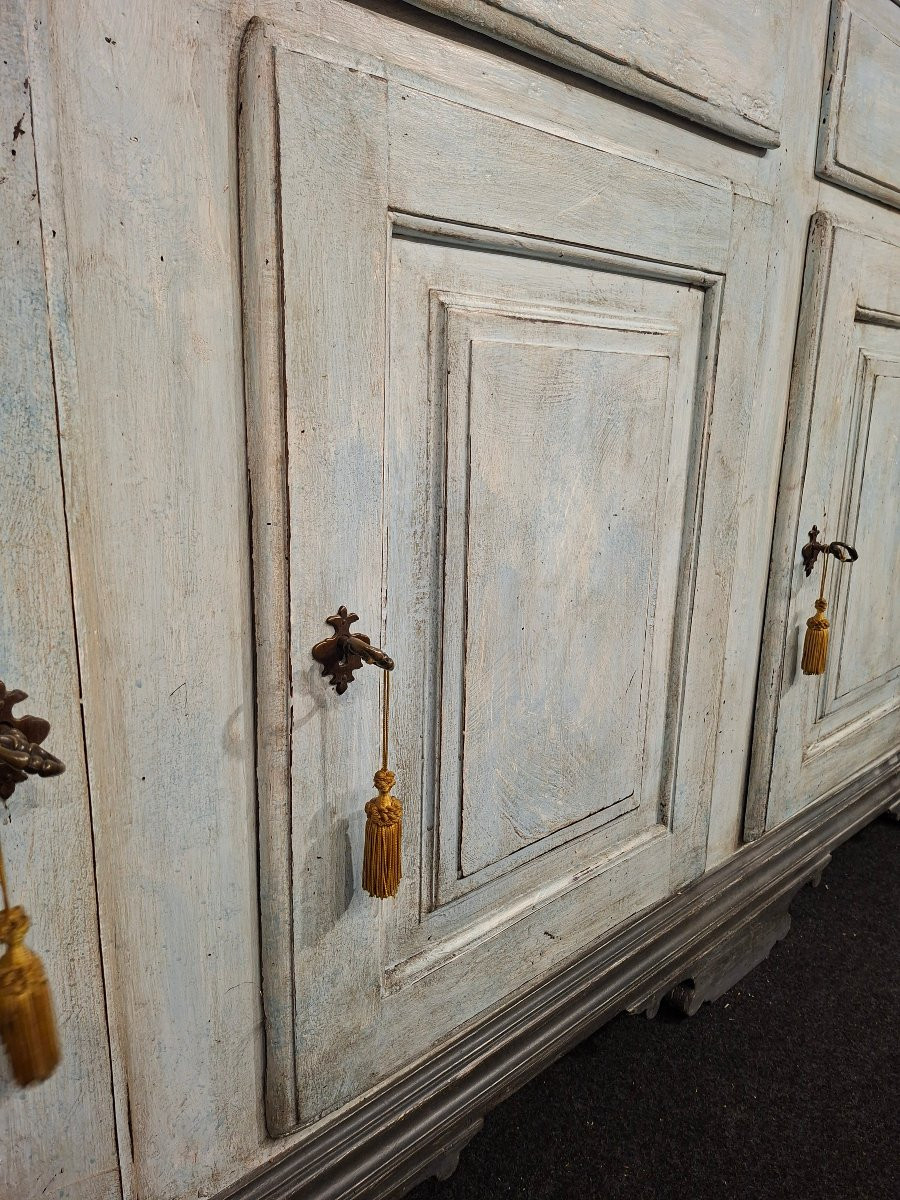 18th Century Painted Three-door Sideboard-photo-6