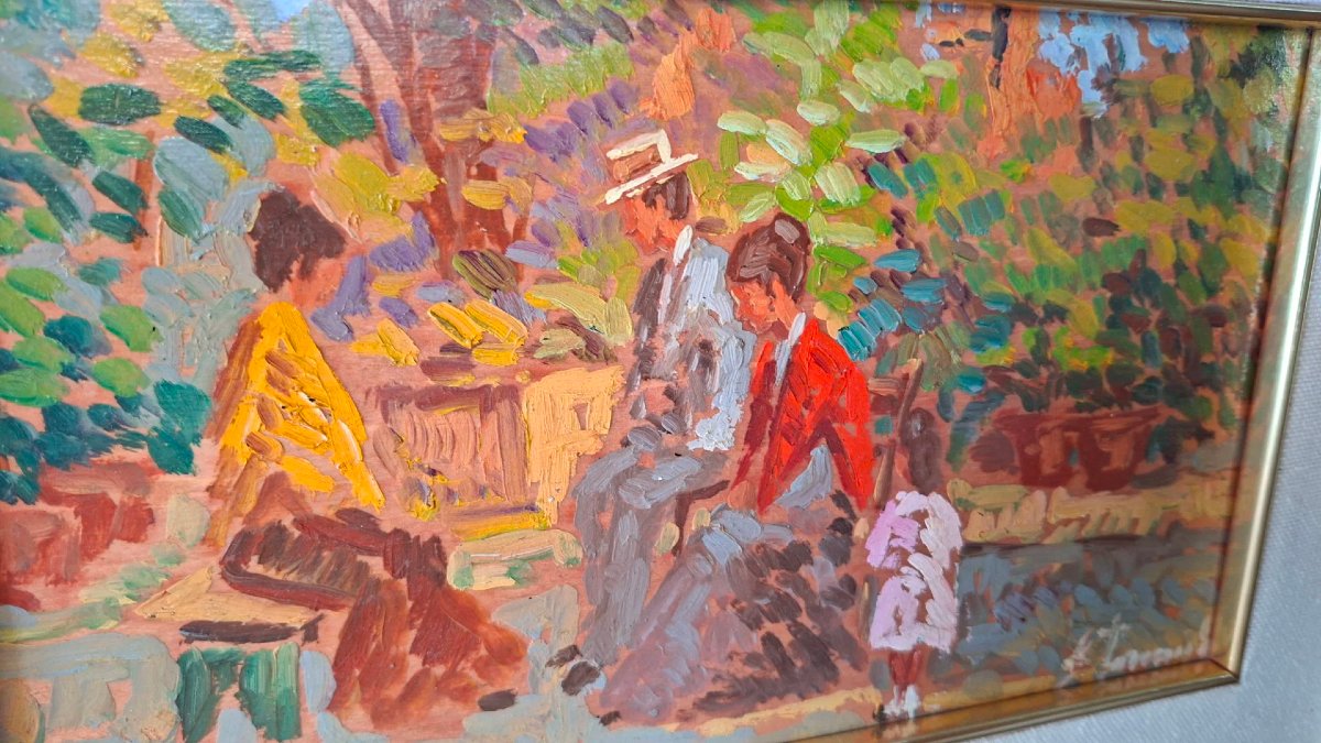 Ennio Formigli, Oil On Panel-photo-1