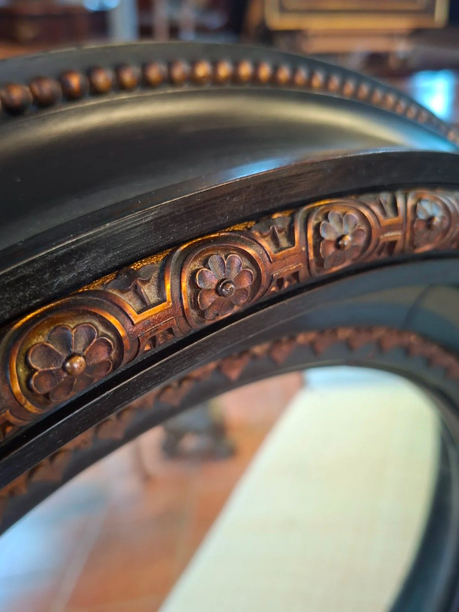 Napoleon III Round Mirror-photo-3