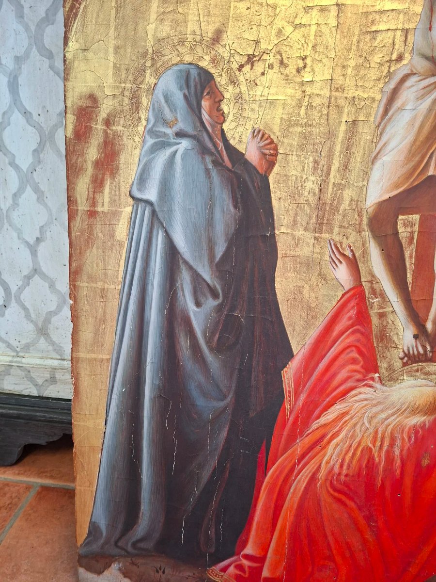 Crucifixion sur table et fond or, par Masaccio-photo-2