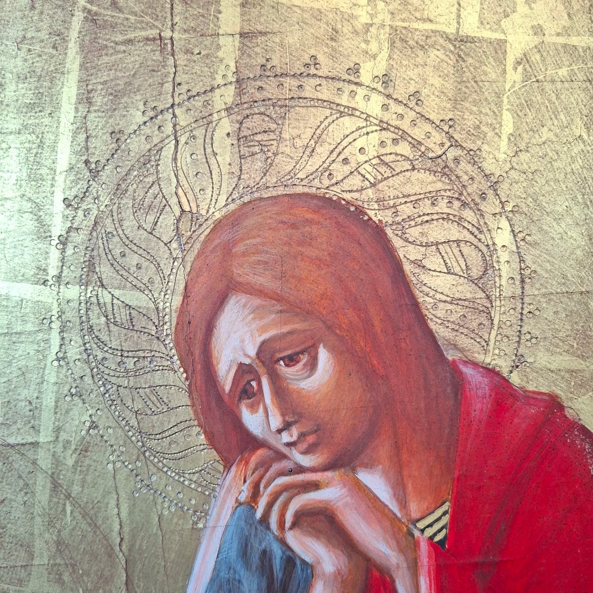 Crucifixion sur table et fond or, par Masaccio-photo-1